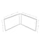 Azar Displays Clear Acrylic Double Photo Holder, Side by Side Dual Frame, Size 7'' W x 5'' H, 2PK 107723-GS-2PK - alternate 3